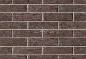 Кирпич облицовочный керамический ЖКЗ Темно-коричневый Бархан 1НФ