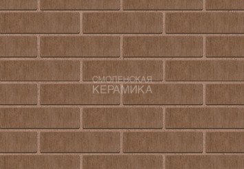 Кирпич облицовочный керамический ЖКЗ Темно-коричневый Бархат 0,7НФ
