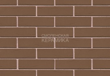 Кирпич облицовочный керамический ЖКЗ Темно-коричневый Дерево 0,7НФ