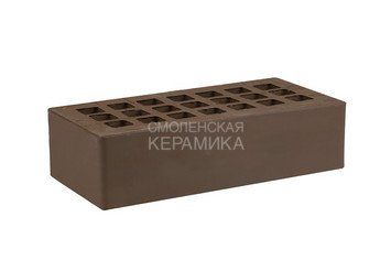 Кирпич облицовочный керамический ЖКЗ Темно-коричневый Гладкий 1НФ
