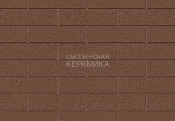 Кирпич облицовочный керамический ЖКЗ Темно-коричневый Пена 1НФ