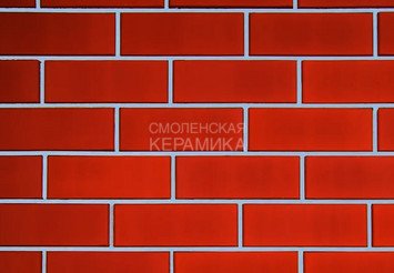 Кирпич облицовочный КЕРМА 1,4НФ, Красный гладкий