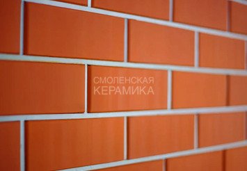 Кирпич облицовочный КЕРМА 1,4НФ, Красный гладкий