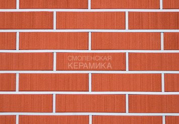 Кирпич облицовочный КЕРМА 1НФ, Красный бархат, утолщенная стенка