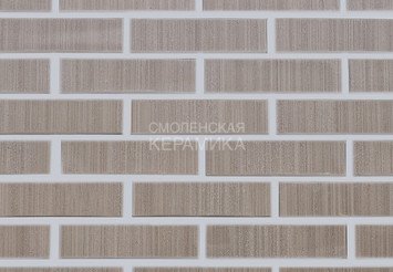 Кирпич облицовочный КЕРМА 1НФ, Серебро бархат, утолщенная стенка