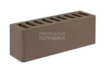 Кирпич облицовочный СТАРЫЙ ОСКОЛ Коричневый гладкий 0,96НФ