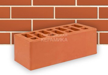 Кирпич облицовочный СТАРЫЙ ОСКОЛ Красный гладкий 1,4НФ