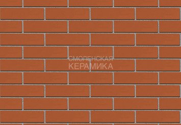 Кирпич облицовочный СТАРЫЙ ОСКОЛ Красный гладкий 1,4НФ