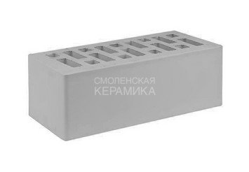 Кирпич облицовочный СТАРЫЙ ОСКОЛ Серый гладкий 1,4НФ