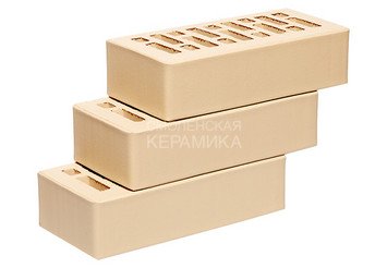 Кирпич облицовочный СТАРЫЙ ОСКОЛ Слоновая кость гладкий 1НФ
