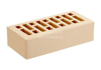 Кирпич облицовочный СТАРЫЙ ОСКОЛ Слоновая кость гладкий 1НФ