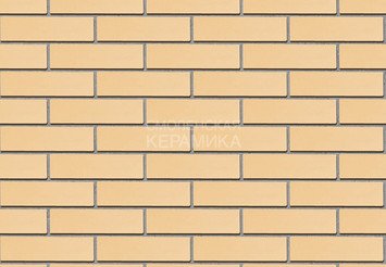 Кирпич облицовочный СТАРЫЙ ОСКОЛ Солома гладкий 0,7НФ