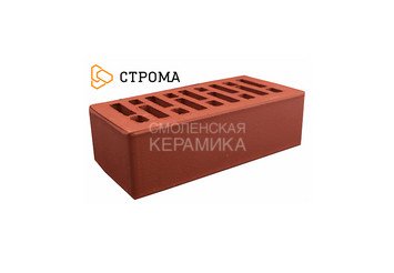Кирпич облицовочный СТРОМА, 1,4НФ Бордо гладкий