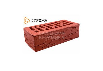 Кирпич облицовочный СТРОМА, 1,4НФ Бордо кора дуба