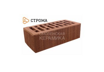 Кирпич облицовочный СТРОМА, 1,4НФ Коричневый бархат