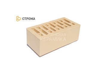 Кирпич облицовочный СТРОМА, 1,4НФ Слоновая кость гладкий