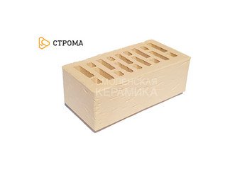 Кирпич облицовочный СТРОМА, 1,4НФ Слоновая кость рустик