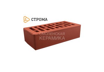 Кирпич облицовочный СТРОМА, 1НФ Бордо гладкий
