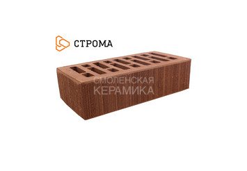 Кирпич облицовочный СТРОМА, 1НФ Коричневый бархат
