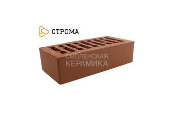 Кирпич облицовочный СТРОМА, 1НФ Коричневый гладкий
