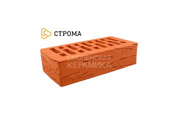 Кирпич облицовочный СТРОМА, 1НФ Красный кора дуба