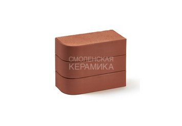 Кирпич печной полнотелый радиусный КС-Керамик "Гляссе" R60