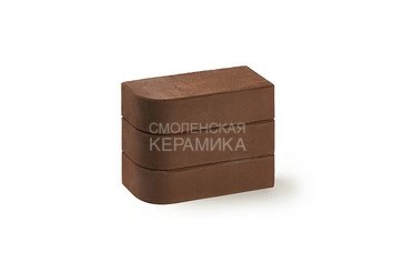 Кирпич печной полнотелый радиусный КС-Керамик "Шоколад" R60