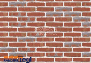 Кирпич печной ручной формовки Randers Tegl RT 404 rotbunt handstrichziegel