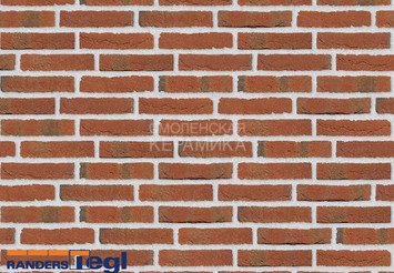 Кирпич печной ручной формовки Randers Tegl RT 444 rotbunt handformziegel