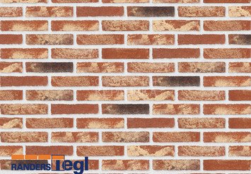 Кирпич печной ручной формовки Randers Tegl RT 453 rot barok handformziegel