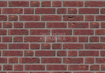 Кирпич ручной формовки Wesretwaelder Klinker Nr. 6 Niederrhein-rot geflammt WF