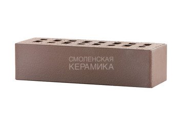 Клинкер фасадный ЛСР «Брюгге» темно-терракотовый флэш гладкий