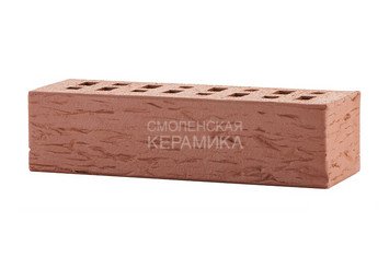 Клинкер фасадный ЛСР «Эдинбург» темно-красный береста