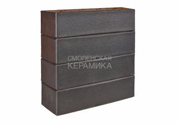 Клинкер фасадный ЛСР «Гётеборг» графитовый гладкий