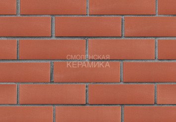 Клинкер фасадный ЛСР «Лондон» красный гладкий