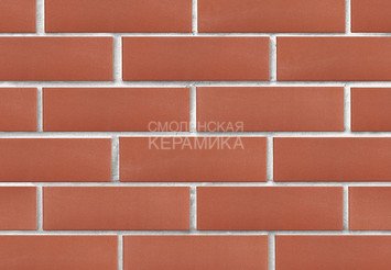 Клинкер фасадный ЛСР «Лондон» красный гладкий