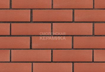 Клинкер фасадный ЛСР «Лондон» красный гладкий