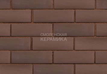 Клинкер фасадный ЛСР «Мюнхен» коричневый гладкий