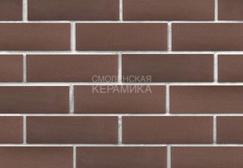 Клинкер фасадный ЛСР «Мюнхен» коричневый гладкий