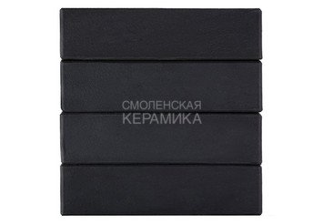 Клинкер фасадный ЛСР «Рейкьявик» черный гладкий матовый