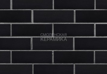 Клинкер фасадный ЛСР «Рейкьявик» черный гладкий матовый