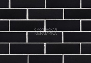 Клинкер фасадный ЛСР «Рейкьявик» черный гладкий матовый