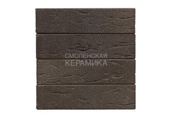 Клинкер фасадный ЛСР Возрождение «Лиссабон» темно-красный с черным песком винтаж