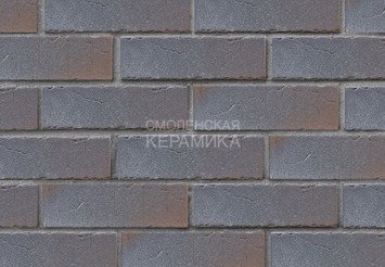 Клинкер фасадный ЛСР Возрождение «Нордвейк» терракотовый с серебром винтаж