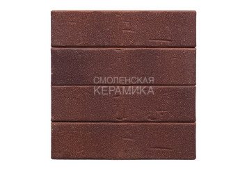 Клинкер фасадный ЛСР Возрождение «Порту» темно-красный с бордовым песком винтаж