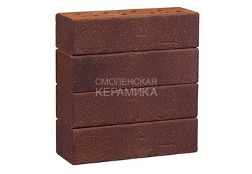 Клинкер фасадный ЛСР Возрождение «Порту» темно-красный с бордовым песком винтаж