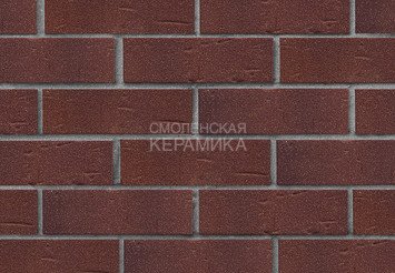Клинкер фасадный ЛСР Возрождение «Порту» темно-красный с бордовым песком винтаж