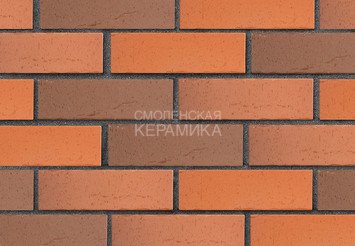 Клинкер фасадный ЛСР Возрождение «Ричмонд» красный флэш винтаж