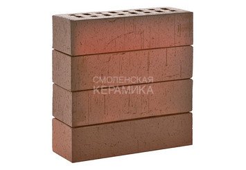 Клинкер фасадный ЛСР Возрождение «Ричмонд» красный флэш винтаж
