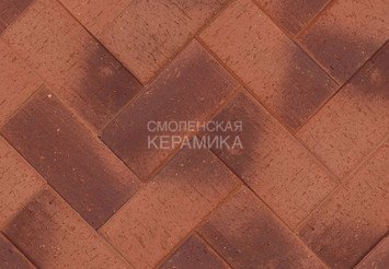 Клинкер тротуарный ЛСР ангобированный «ЛИВЕРПУЛЬ» Бордо Классик